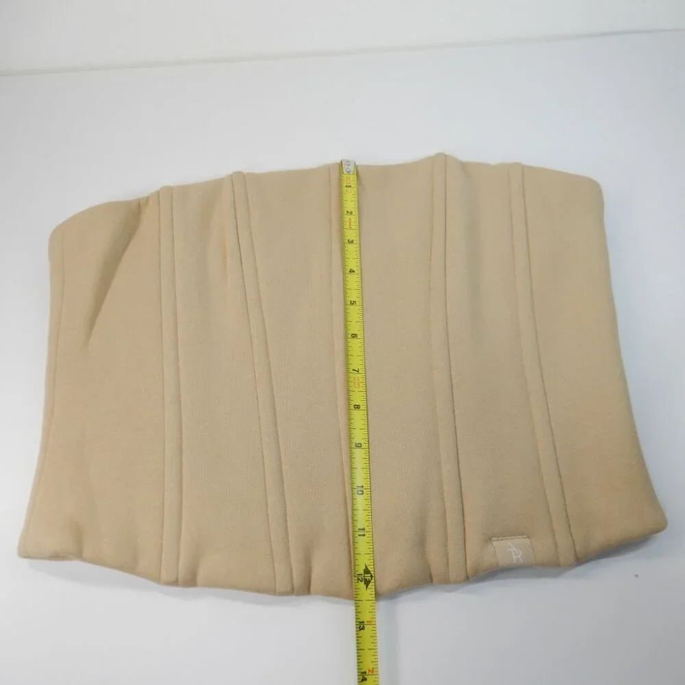 ATOIR x ROZALIA The Corset Top Size 12 L Sand Beige Boned Back Zip Stretch NEW - Picture 12 of 14